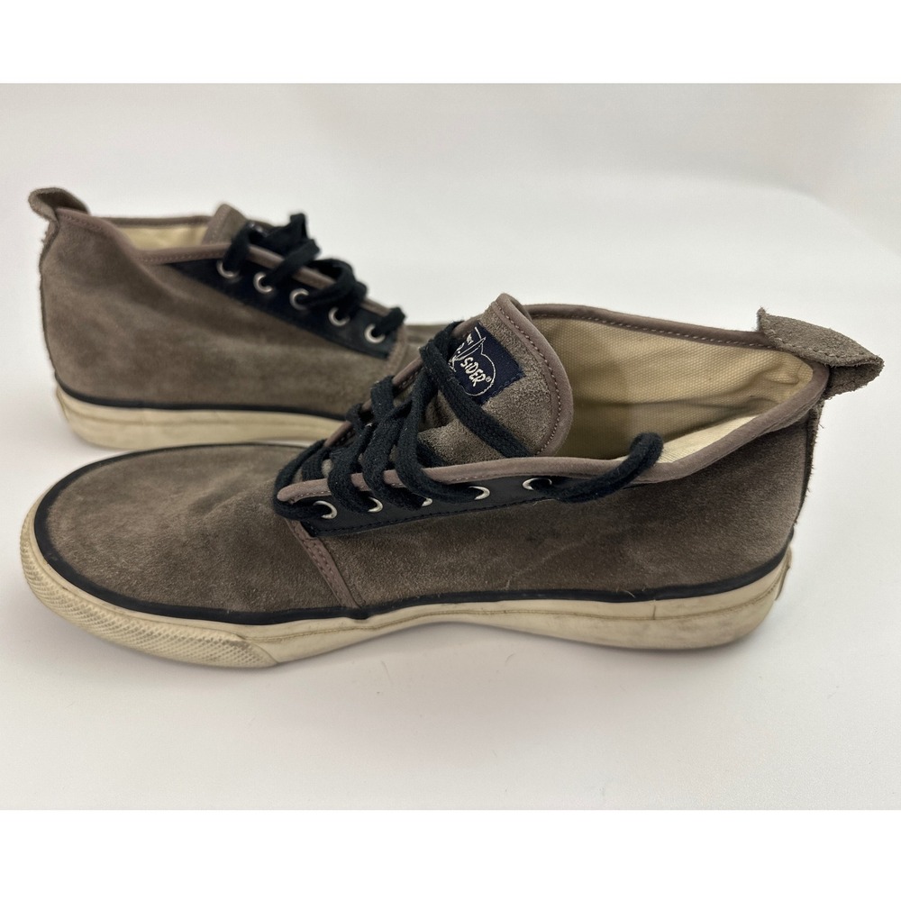 Sperry Top Sider Men's Suede High Top Sneakers Casual Shoes Gray Size‎ 7.5M